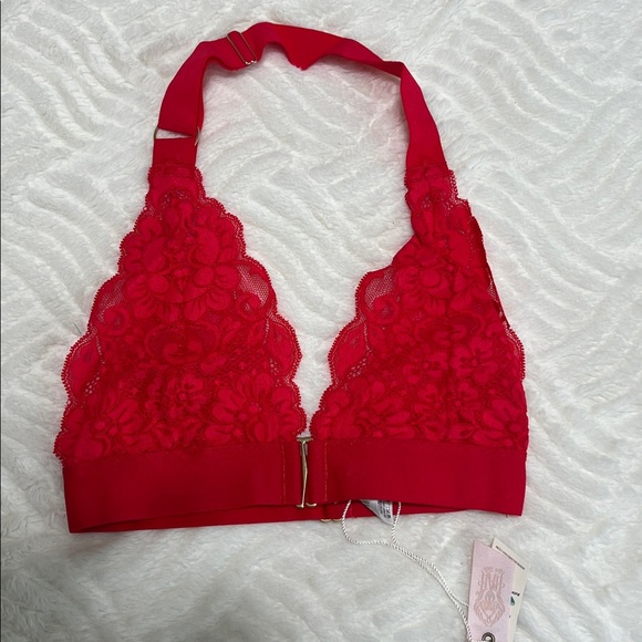 We Are HAH Groupie Bralette Red Lace Size XS NWT - Picture 7 of 10